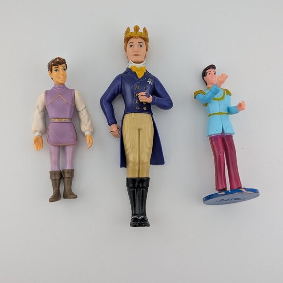 Set of 3 Disney Prince Figurines – Vintage Style Collectibles - Picture 1 of 5